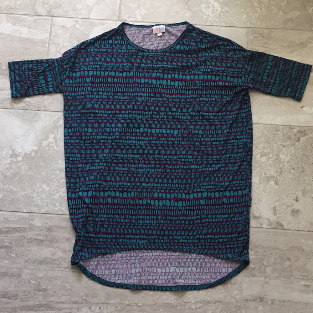3/$15 Lula Roe Irma XXS Teal and Purple